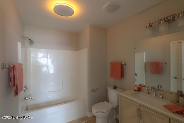 9003 Falcon Crest Ct Unit 104, Louisville, KY 40219 - full bathroom with vanity, shower / washtub combination, and tile patterned floors