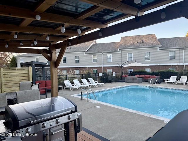 9003 Falcon Crest Ct Unit 104, Louisville, KY 40219 - community pool featuring outdoor lounge area, a grill, and a patio