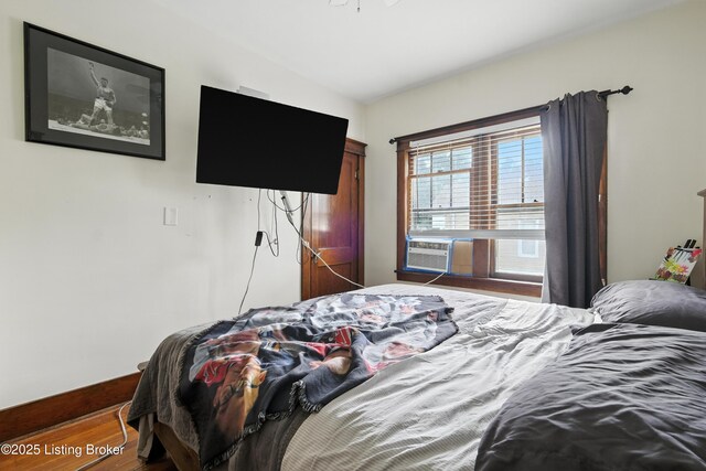 2618 S 5th St, Louisville, KY 40208 - bedroom featuring wood finished floors and cooling unit