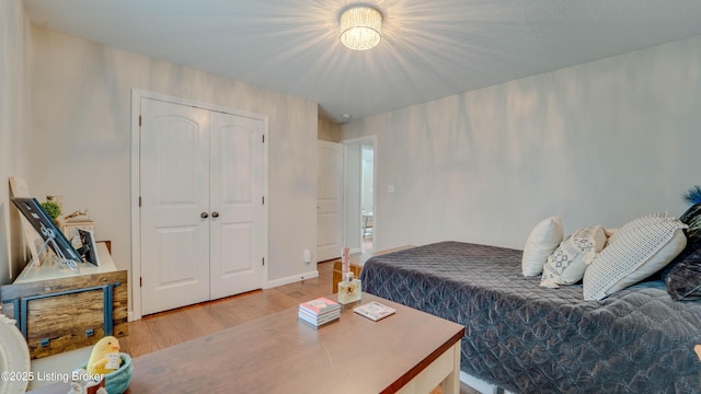 116 N Howard St, Bardstown, KY 40004 - bedroom with wood finished floors and a closet