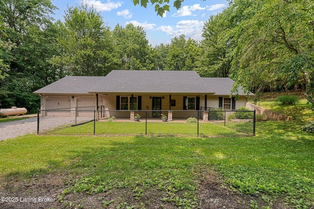 606 Lone Oak Rd, Clarkson, KY 42726 - ranch-style house featuring driveway and a garage