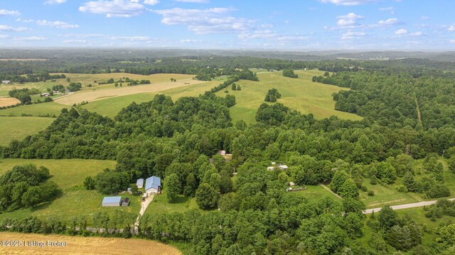 606 Lone Oak Rd, Clarkson, KY 42726 - bird's eye view of a heavily wooded area
