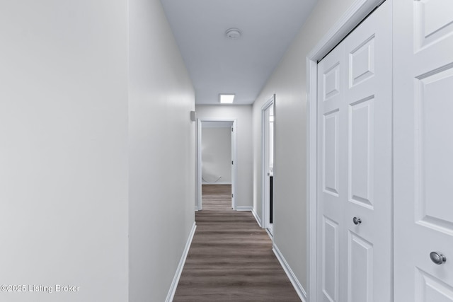 5515 Hempstead Rd, Louisville, KY 40207 - hallway with baseboards and dark wood-style floors
