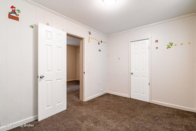 2113 Willow St, New Albany, IN 47150 - unfurnished room with dark colored carpet and ornamental molding
