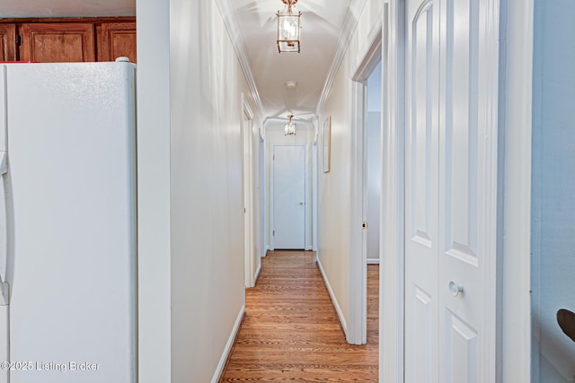 7401 Switch Bark Rd, Louisville, KY 40228 - hallway featuring light wood-type flooring and baseboards