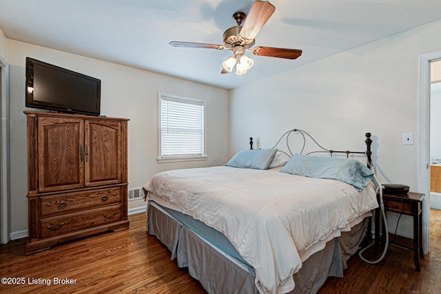 7401 Switch Bark Rd, Louisville, KY 40228 - bedroom with wood finished floors and a ceiling fan