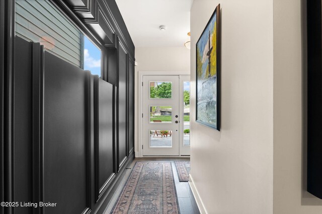 104 Howard Ln, Jeffersonville, IN 47130 - entryway featuring dark wood-type flooring