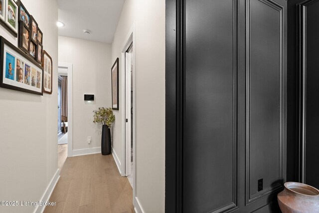 104 Howard Ln, Jeffersonville, IN 47130 - hall with light wood-type flooring and recessed lighting