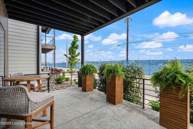 104 Howard Ln, Jeffersonville, IN 47130 - patio / terrace with a water view