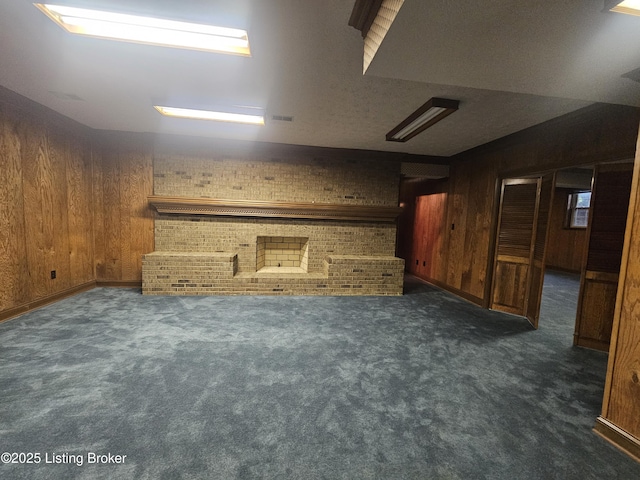 3501 Trinidad Ct, Lexington, KY 40509 - basement with wood walls and carpet