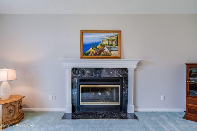 8415 Hurstbourne Woods Pl, Louisville, KY 40299 - detailed view of carpet floors and a fireplace