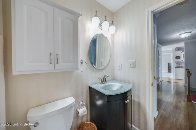 8415 Hurstbourne Woods Pl, Louisville, KY 40299 - bathroom featuring vanity and wood finished floors