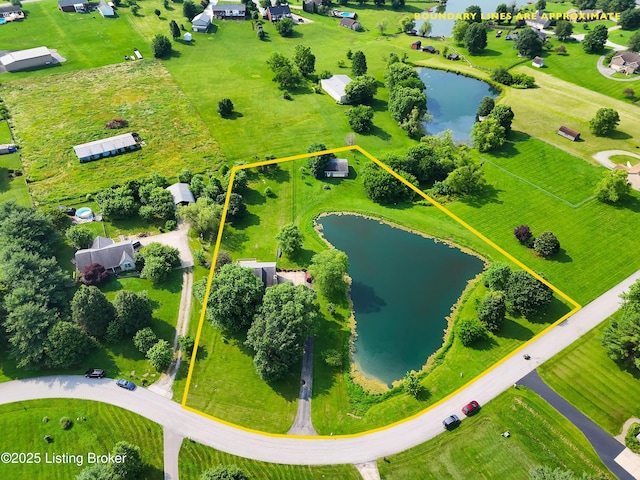 79 Meadow Lake Dr, Taylorsville, KY 40071 - aerial overview of property's location with a large body of water and property parcel outlined