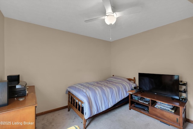 79 Meadow Lake Dr, Taylorsville, KY 40071 - carpeted bedroom with baseboards and a ceiling fan