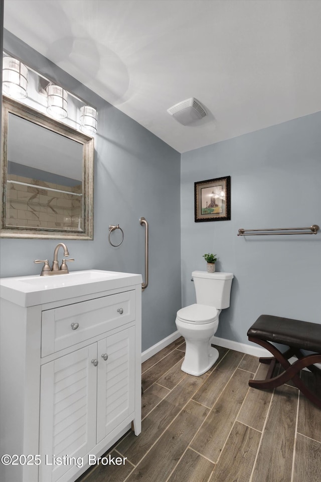 79 Meadow Lake Dr, Taylorsville, KY 40071 - bathroom with wood finished floors and vanity