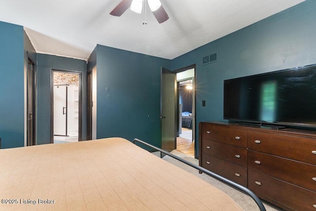 2312 Blevins Gap Rd, Louisville, KY 40272 - carpeted bedroom featuring a ceiling fan
