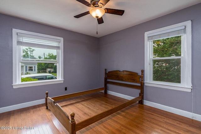 329 Robin Rd, Elizabethtown, KY 42701 - unfurnished bedroom featuring hardwood / wood-style flooring and a ceiling fan