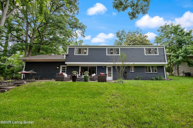 8504 Bambi Way, Louisville, KY 40214 - back of house featuring an outdoor living space, a lawn, and a patio area