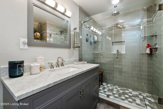 8504 Bambi Way, Louisville, KY 40214 - full bath featuring a stall shower and vanity