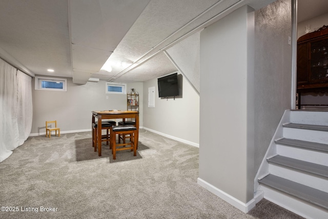 8504 Bambi Way, Louisville, KY 40214 - dining space featuring carpet flooring and stairway