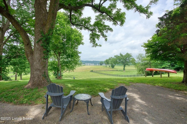6301 Innisbrook Dr, Prospect, KY 40059 - view of yard featuring a view of rural / pastoral area and a patio area