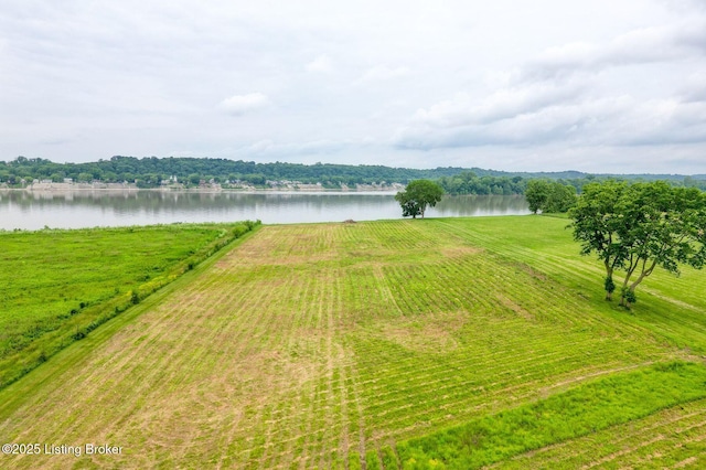 6301 Innisbrook Dr, Prospect, KY 40059 - view of green lawn featuring a rural view and a water view