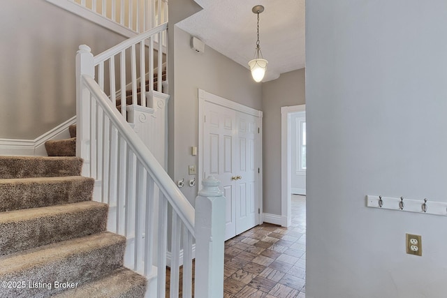 6301 Innisbrook Dr, Prospect, KY 40059 - entryway with stairs and baseboards