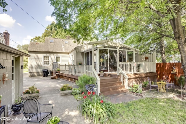 3119 Bobolink Rd, Louisville, KY 40213 - back of house featuring a patio and a wooden deck
