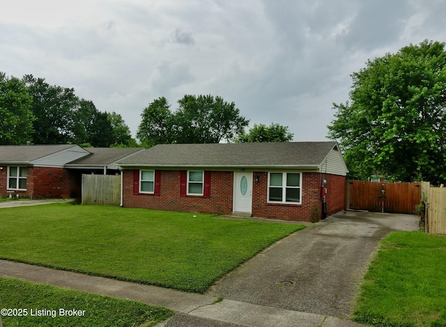 119 E Blue Jay Rd, Louisville, KY 40229 - ranch-style home with driveway, brick siding, and a shingled roof