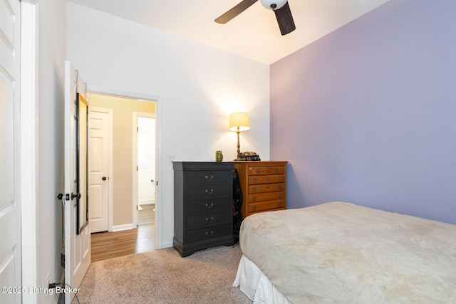 835 Forrest St, Louisville, KY 40217 - bedroom featuring carpet floors and ceiling fan