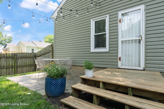 835 Forrest St, Louisville, KY 40217 - wooden terrace featuring a patio