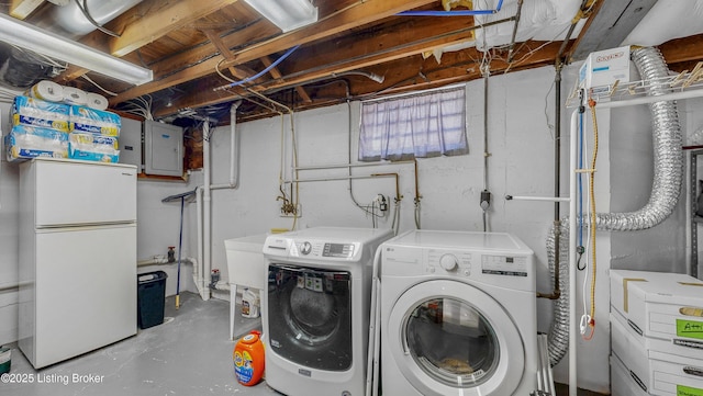 3615 Hycliffe Ave, Louisville, KY 40207 - laundry room with separate washer and dryer and electric panel
