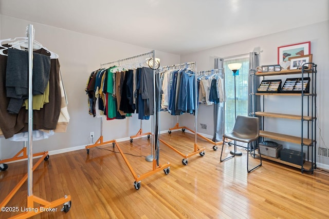 7104 Fox Harbor Rd, Prospect, KY 40059 - walk in closet with wood finished floors