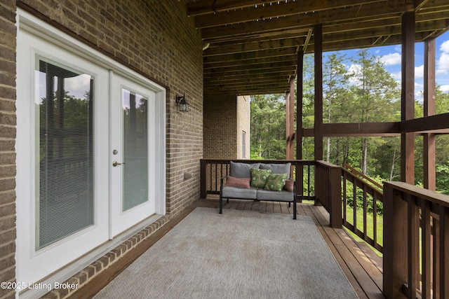 6103 Winkler Rd, Crestwood, KY 40014 - deck with french doors