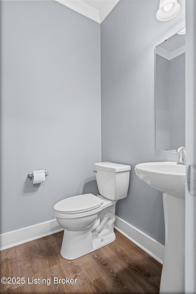 4066 Firestone Way, Shelbyville, KY 40065 - half bath featuring wood finished floors and ornamental molding