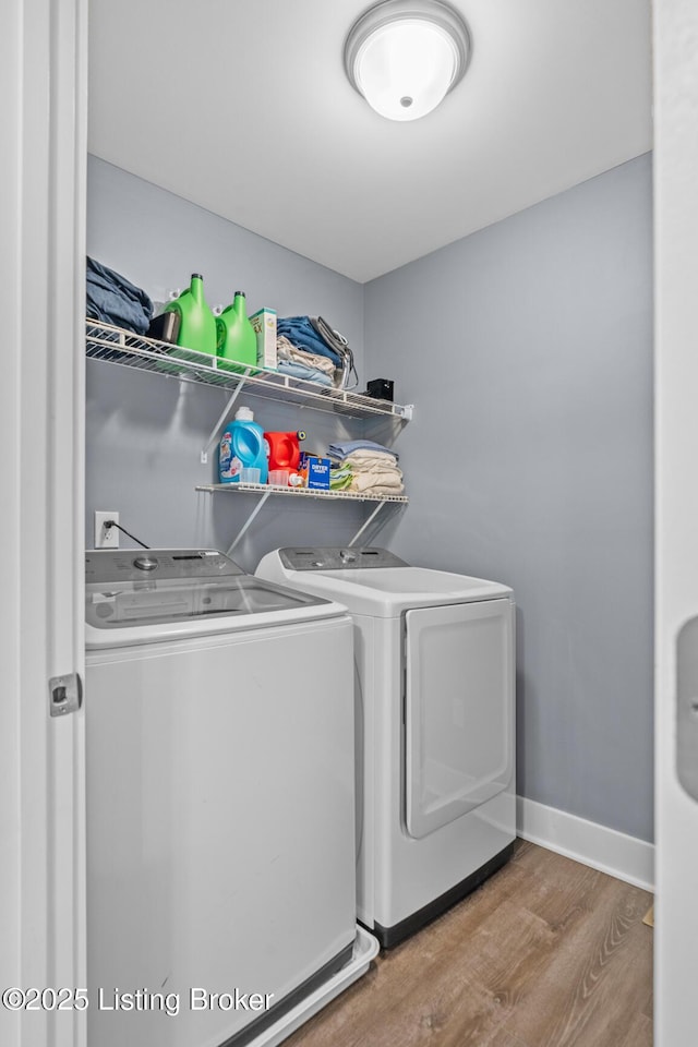 4066 Firestone Way, Shelbyville, KY 40065 - laundry area with independent washer and dryer and wood finished floors
