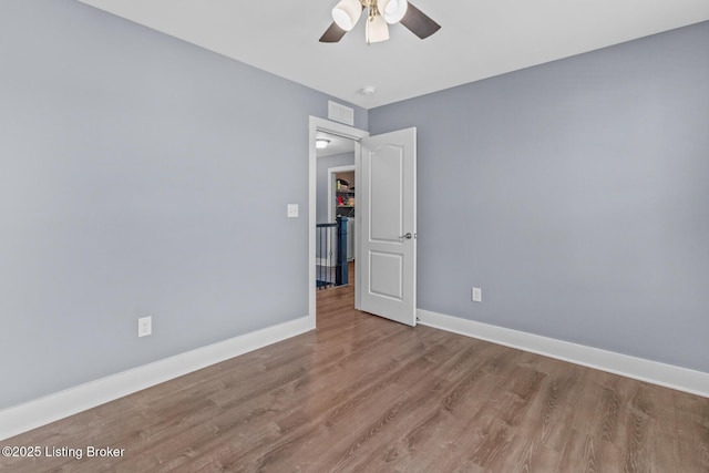 4066 Firestone Way, Shelbyville, KY 40065 - empty room with ceiling fan, wood finished floors, and a smoke detector