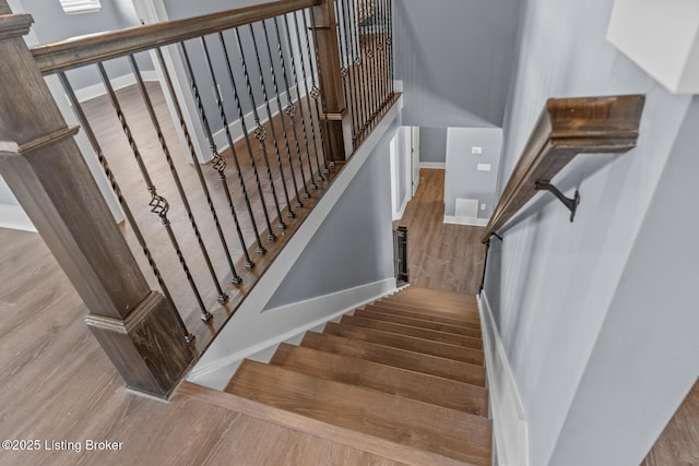 4066 Firestone Way, Shelbyville, KY 40065 - stairs featuring wood finished floors and baseboards