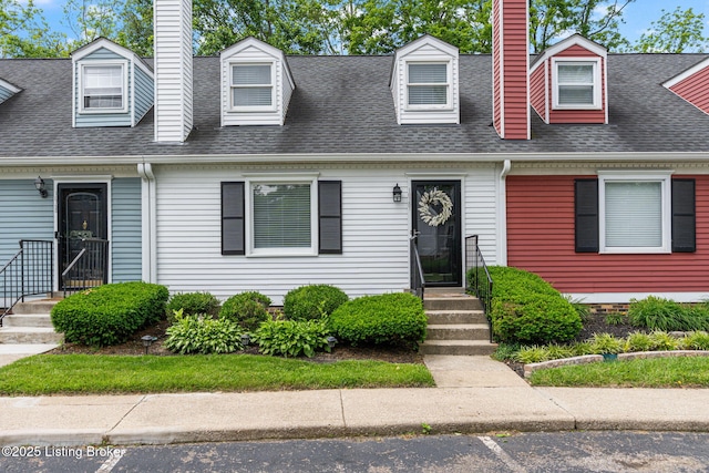 10757 Colonial Woods Ct, Louisville, KY 40023 - cape cod house with a chimney and a shingled roof