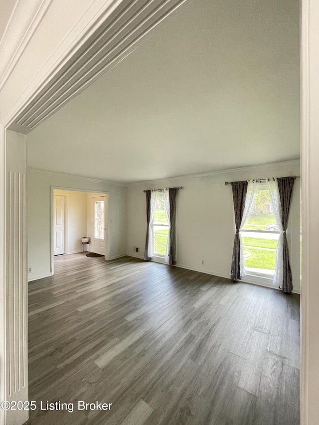 402 Bromwell Dr, Louisville, KY 40245 - unfurnished living room with wood finished floors