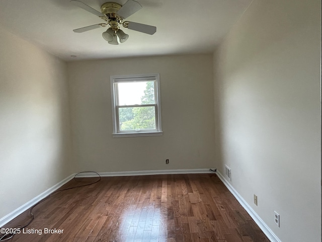 402 Bromwell Dr, Louisville, KY 40245 - spare room with dark wood finished floors and ceiling fan