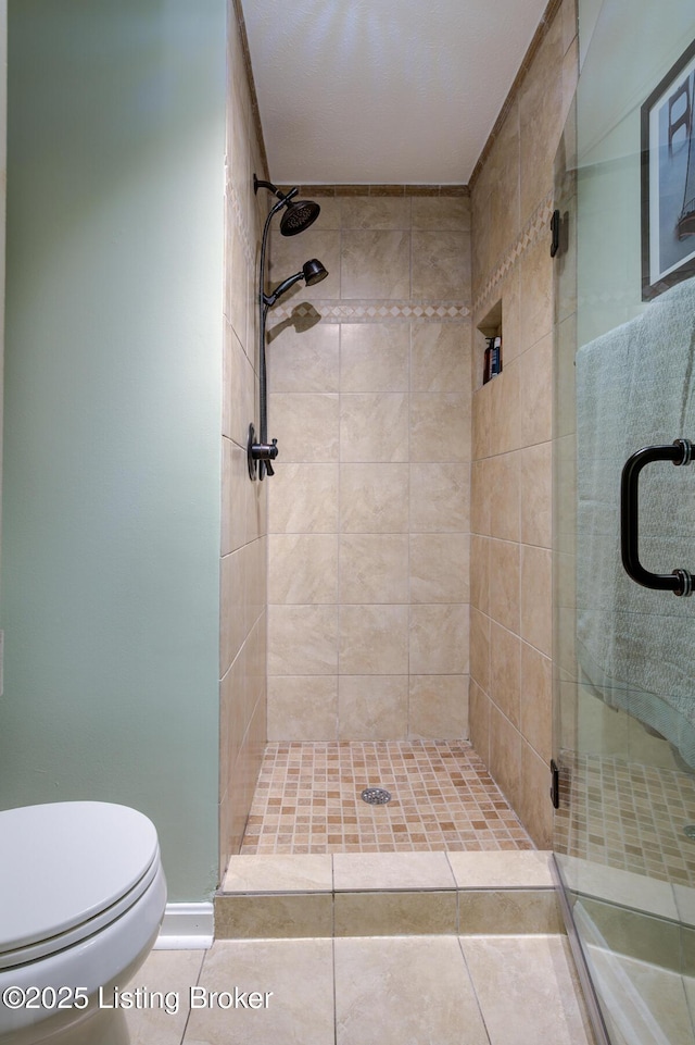 11208 Hasbrook Ct, Louisville, KY 40229 - bathroom featuring a stall shower and tile patterned flooring