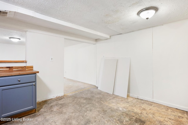 1833 Farnsley Rd, Louisville, KY 40216 - finished below grade area featuring a textured ceiling