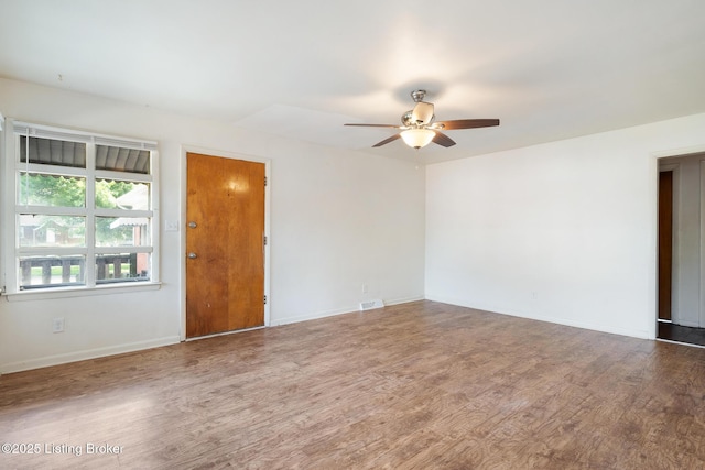 1833 Farnsley Rd, Louisville, KY 40216 - empty room featuring wood finished floors and ceiling fan