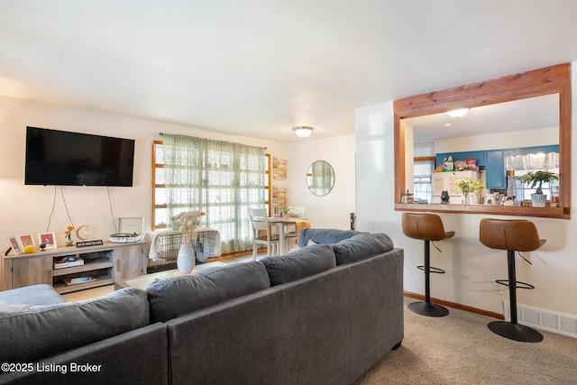1833 Farnsley Rd, Louisville, KY 40216 - living area featuring carpet and baseboards