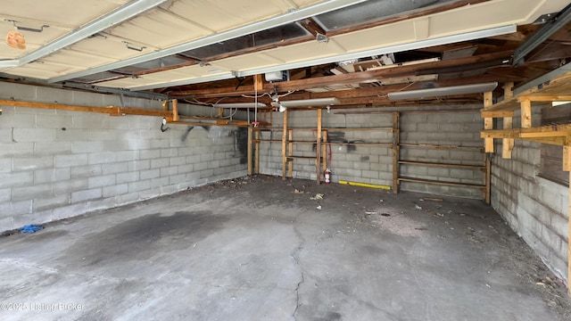 116 E Southern Heights Ave, Louisville, KY 40214 - garage featuring concrete block wall