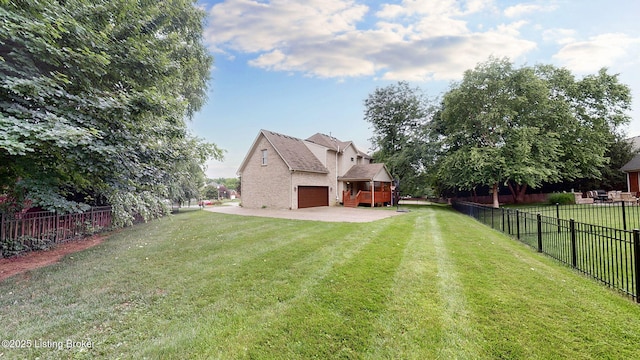 4301 Juniper Forest Pl, Louisville, KY 40245 - view of yard featuring a garage