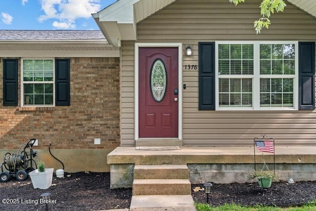 1376 Darlene Ct, Radcliff, KY 40160 - view of exterior entry featuring brick siding