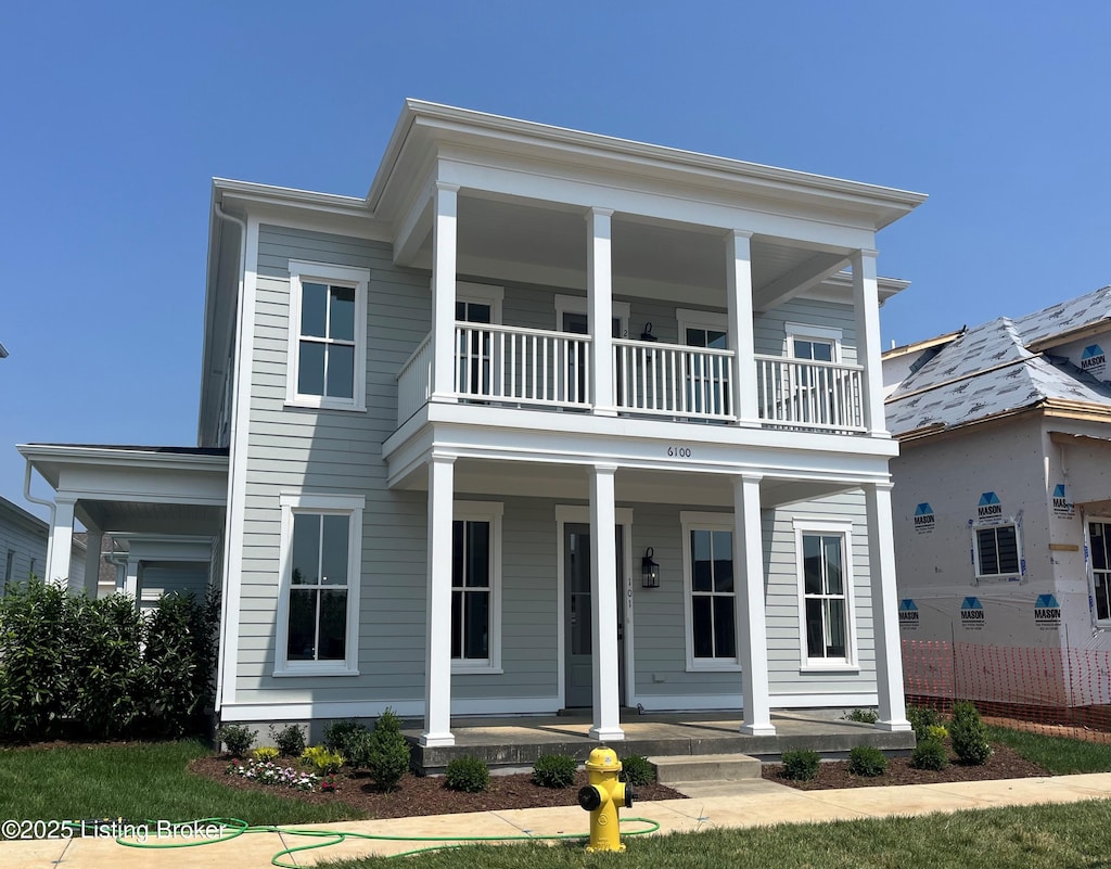 6100 Passionflower Dr Unit 201, Prospect, KY 40059 - greek revival house featuring covered porch and a balcony
