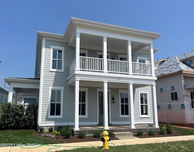 6100 Passionflower Dr Unit 201, Prospect, KY 40059 - greek revival house featuring covered porch and a balcony